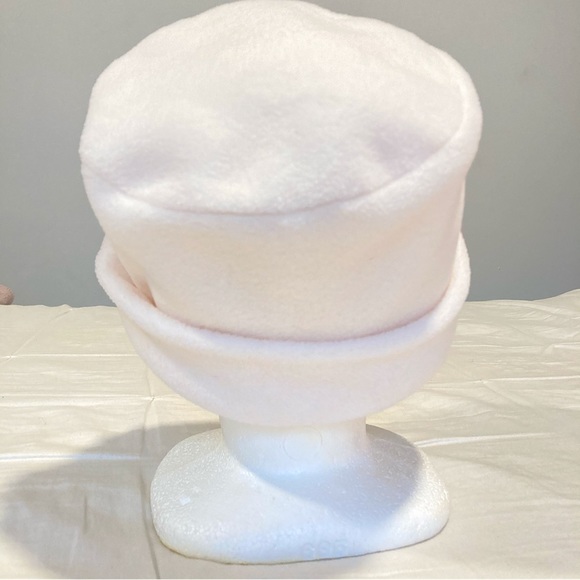 White Fleece Winter Hat - Picture 2 of 6